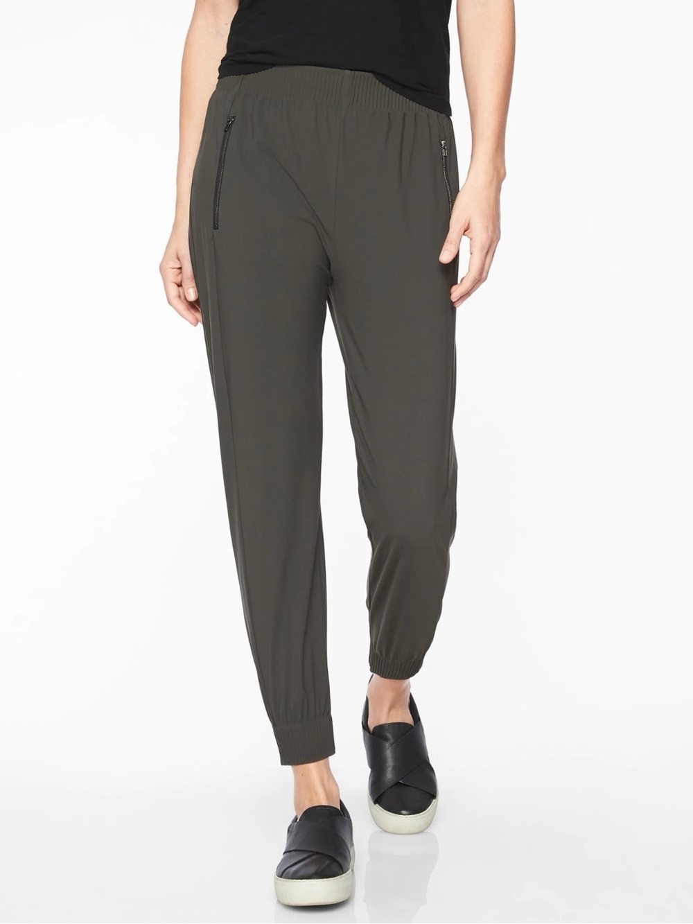 Athleta Cosmic Jogger Pants - Gray Zip Pockets SP